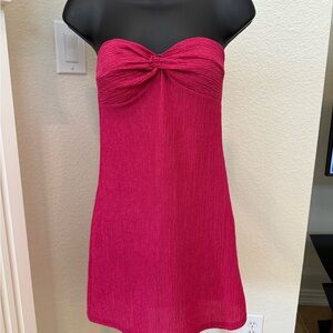 H&M Fuchsia Strapless Dress